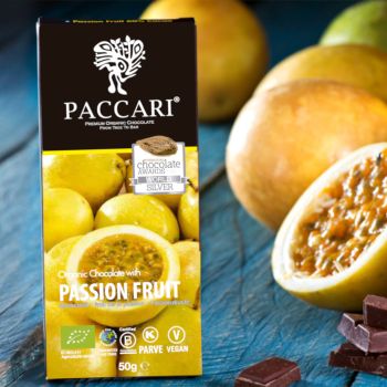 PACCARI Bio Schokolade Maracuya (Passionsfrucht), 60% Kakao 50g